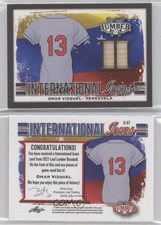 2021 Leaf Lumber International Icons Relics Pewter /4 Omar Vizquel #II-07