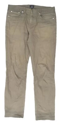 H&M Men's Beige Regular Fit Straight Jeans, Size L - Image 1 of 4