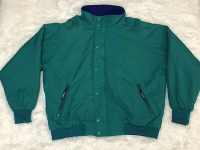 Roundtree & Yorke Vintage Teal Jacket Sport Polartec Full Zip Button Up Size XL - Image 1 of 4