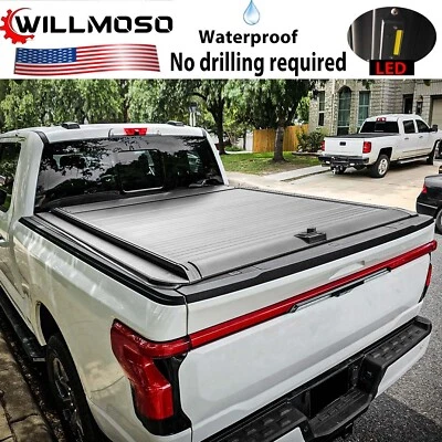 Cubierta Tonneau retráctil de caja de camioneta de 5,5 pies resistente a la intemperie para Ford F150 F-150 15-25 Foto 1 de 4