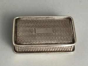 George IV Solid Silver Vinaigrette Nathaniel Mills Birmingham 1829 ALZX - Picture 1 of 4