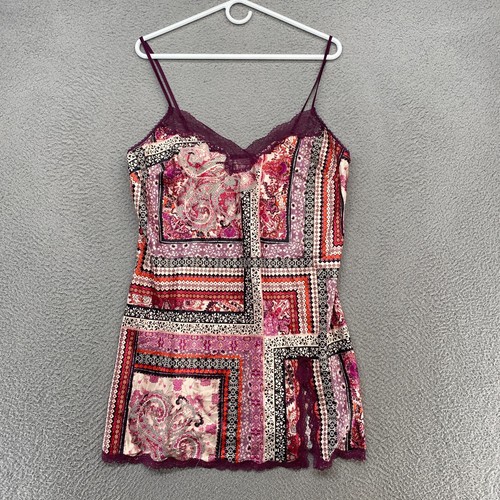 UNDERCOVER Victoria's Secret abito slip donna grande pizzo cami sciarpa patchwork Y2K anni 90