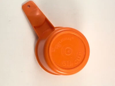 Vintage Tupperware #762-1 Deep Orange Replacement Measuring Cup - 3/4 Cup - Image 1 of 2