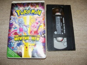 Pokemon Il Primo Film MewTwo VS Mew VHS 2000 Cassetta Nastro - Foto 1 di 2