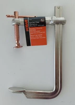 Hobart 770554 Super Duty F-Clamp 8" Copper Plated Screw
