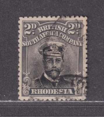 Rhodesia Scott 122a VF Used 1922 2d Gray & Black King George V Admiral Issue - Image 1 of 2