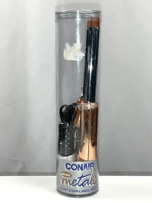 CONAIR Mini Metals 5/8” Curling Iron Copper Tone Accents Model CD54G NEW - Image 1 of 4
