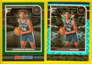 2024-25 NBA Hoops 278 Harrison Ingram RC Teal Explosion & Premium Green Prizm - Picture 1 of 1