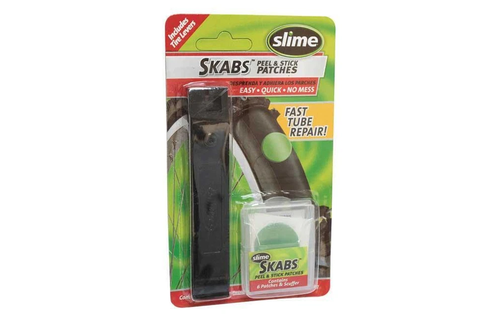 Slime Scabs And Tyre Levers  Green 6 patches Puncture Repair - Image 1 of 1