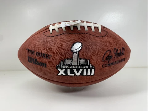 Super Bowl XLVIII Wilson Official Game Ball Broncos Seahawks Cover