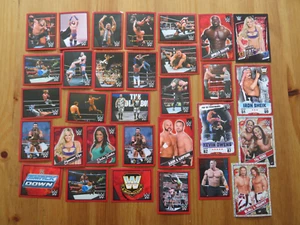 WWE - Then Now Forever Sticker / 24 normale + 4 große + 3 Karten Slam Attax - Bild 1 von 2
