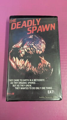 RARE The Deadly Spawn 1983 VHS HORROR SCI FI MONSTER MOVIE  Aliens Grail Tape - Image 1 of 3