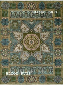 8x10 ft. Wool Mamluk Design Handmade Geometric Rug | Customizable Carpet - Bild 1 von 8
