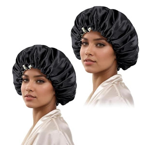 Satin Bonnet Silk Bonnet Hair Bonnet for Sleeping-Slouchy Beanie Hat Satin Sleep - Picture 1 of 13
