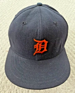 VINTAGE Detroit Tigers Away Hat Fitted 7 1/4 New Era Diamond Collection 1993 - Picture 1 of 11