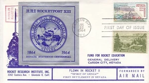 Correo de misiles de Estados Unidos RRI 1964, firmado - Imagen 1 de 2