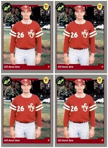(4) 1991 Classic Draft Picks #19 Aaron Sele Boston Red Sox Card Lot - Picture 1 of 2
