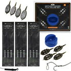 Inline Method Feeder and Mould Set Carp Coarse Fishing + 18 Barbless Hair Rigs 