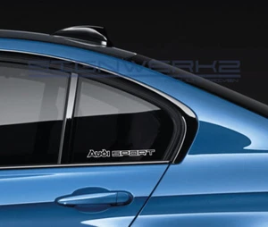 Audi Sport Decal Sticker A4 S4 S3 S5 TTRS RS3 R8 RS5 RS6 RS7 SQ5 Q5 Pair - Picture 1 of 4