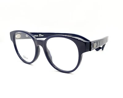 Dior Lady Dior O1 eyeglasses PJP Navy Blue size 47 New - Image 1 of 4