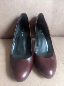 Jonak Brown leather Court Shoes UK 5 EU 38 heels - Picture 1 of 11