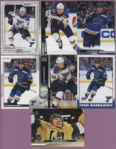 HUGE GOLDEN KNIGHTS IVAN BARBASHEV 15 ASSORTED CARDS LOT WITH 7 DIFFERENT RUSSIA - Picture 1 of 1
