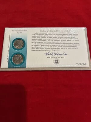 1788 Ratified Constitution - United we stand, divided we fall US Mint - Image 1 of 4