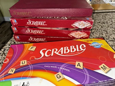 Lot of 5 Scrabble Games with tiles and Boards - Image 1 of 4