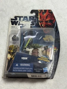 Figura de Acción Star Wars Yoda The Clone Wars Hasbro Galactic Battle Juego Nuevo 4+ - Imagen 1 de 13
