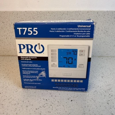 PRO1 IAQ T755S 7-Day Programmable Touchscreen Thermostat - Image 1 of 4