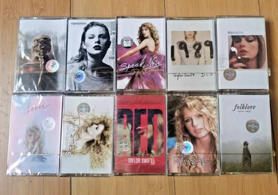 ALL Taylor Swift 10 Album Tape Sealed Cassettes NEW FREE SHIPPING UK - Image 1 of 2
