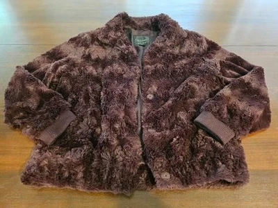 Sanctuary Merlot Faux Fur Jacket With Pockets Size Medium - Image 1 of 4