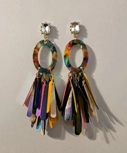 Pendientes borla lentejuelas limitados Natasha Accessories - Imagen 1 de 3