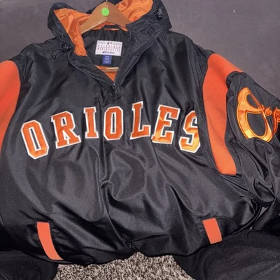 Baltimore Orioles MLB size M by Carl Banks Windbreaker Jacket, With Hood - Image 1 of 4
