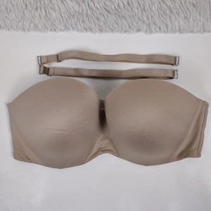 Victoria's Secret Smooth Praline 34DD E75 Body By Victoria Light Strapless Bra - Picture 1 of 6
