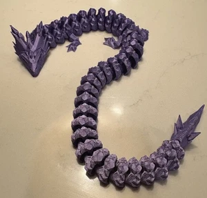 3D-gedruckter gelenkiger Kristalldrache - 15 Zoll - Bild 1 von 3