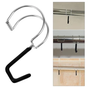 10pcs Hooks Hanging Keys Hooks Bathroom Towel Holder Stainless Steel - Picture 1 of 12