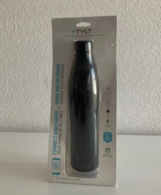 TYLT All-In-One Water Bottle & Portable Power Bank (5700mAh) - Black - Image 1 of 2