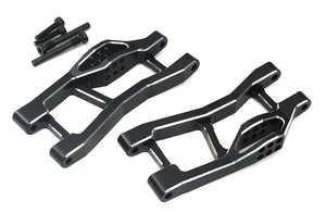 7075 Alloy Rear Lower Arm Set in Black for Traxxas Mini Maxx Upgrade 10730 - Picture 1 of 3