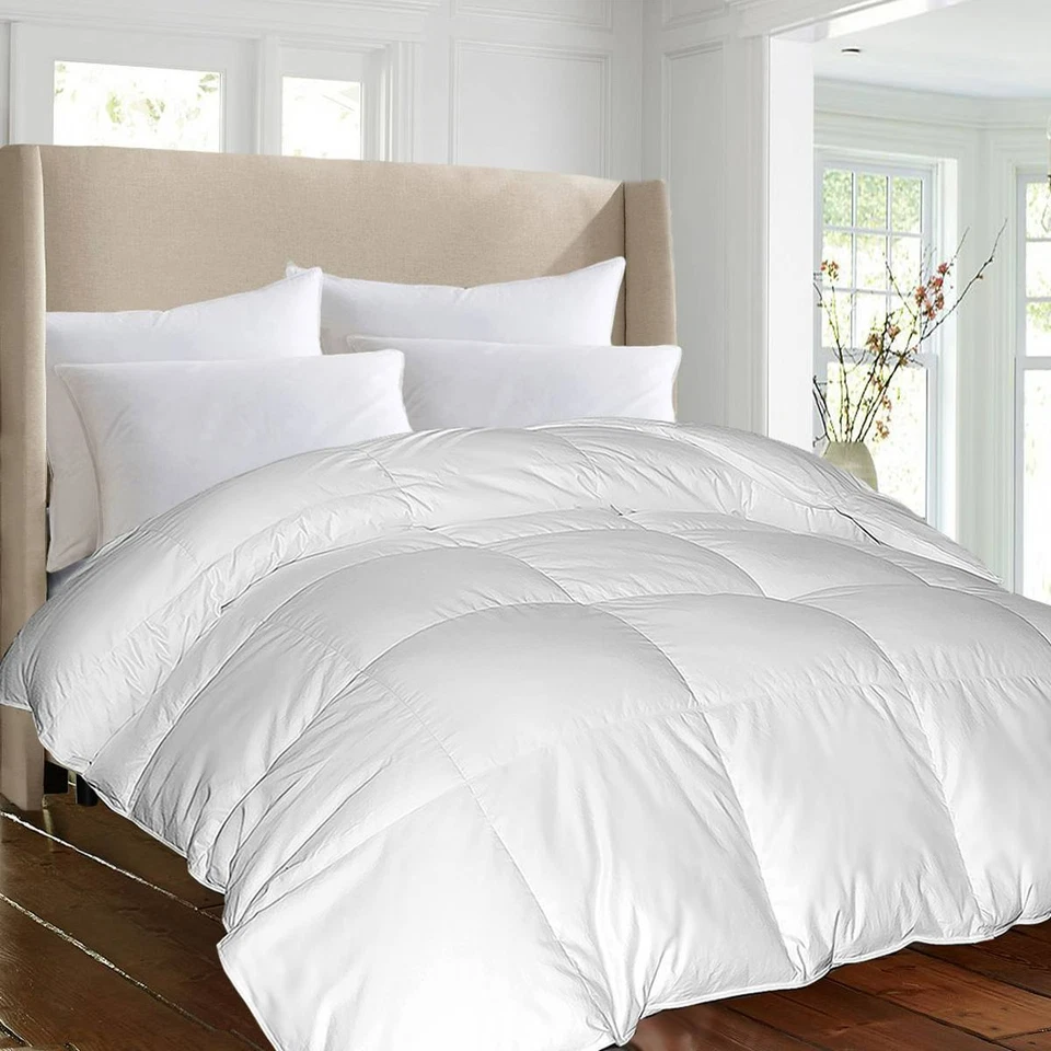 1000 Thread Count PIMA Cotton Down Alternative Comforter - White - Full/Queen - Image 1 of 4