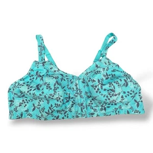Reggiseno Comfort Choice Floreale 52B 100% Cotone Senza Ferretto Copertura Completa Chiusura Frontale - Foto 1 di 9