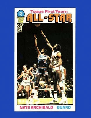 1976-77 Topps Set-Break #129 Nate Archibald casi nuevo-como nuevo o mejor *GMCARDS* Foto 1 de 2