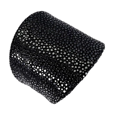 Brazalete brazalete de cuero raya natural joyería 6,5 pulgadas Foto 1 de 4