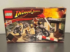 LEGO Indiana Jones 7620 Motorcycle Chase Sealed Retired 2008 &ndash; Box Wear &ndash; Rare
