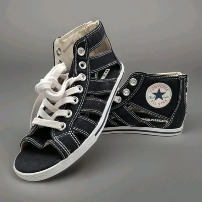 Sandalias Converse Chuck Taylor All Star de Lona Gladiador Zapatos Negros para Mujer Talla 6  Foto 1 de 4