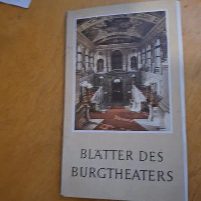 Burgtheater Programmheft  1957 Raimund Alpenkönig  Mercedes Reklame - Bild 1 von 4