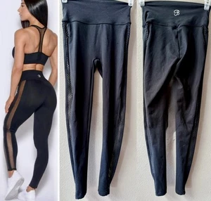 BOMBSHELL SPORTS WEAR MOHALK MESH SEITENFORMENDE LEGGINGS SCHWARZ DAMEN GR. S - Bild 1 von 7