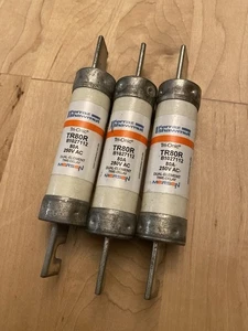 Mersen Ferraz Shawmut TR80R Sicherung 80 Amp 250VAC Dual-Element Zeitverzögerung Menge 3 - Bild 1 von 1