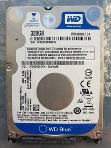 Western Digital 320GB WD3200LPCX-00VHAT0 2.5" SATA HARD DRIVE WD - DCM: EHJTJHB - Picture 1 of 1