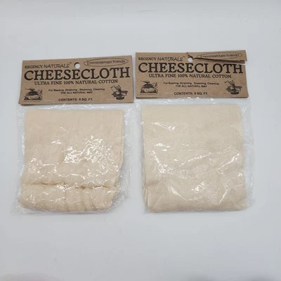 Regency Naturals 100 % algodón paño de queso sin blanquear enlata de colar 18 pies cuadrados Foto 1 de 4